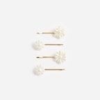 Pearl Flower Hairclips