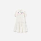 Cream Heart Knit Dress
