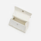 Cream Linen Mint Floral Mini Bag