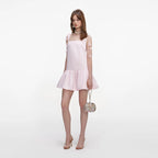 Pink Flower Taffeta Dress