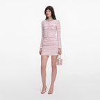 Pink Textured Cardigan