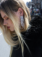 Crystal Pink Droplet Earrings