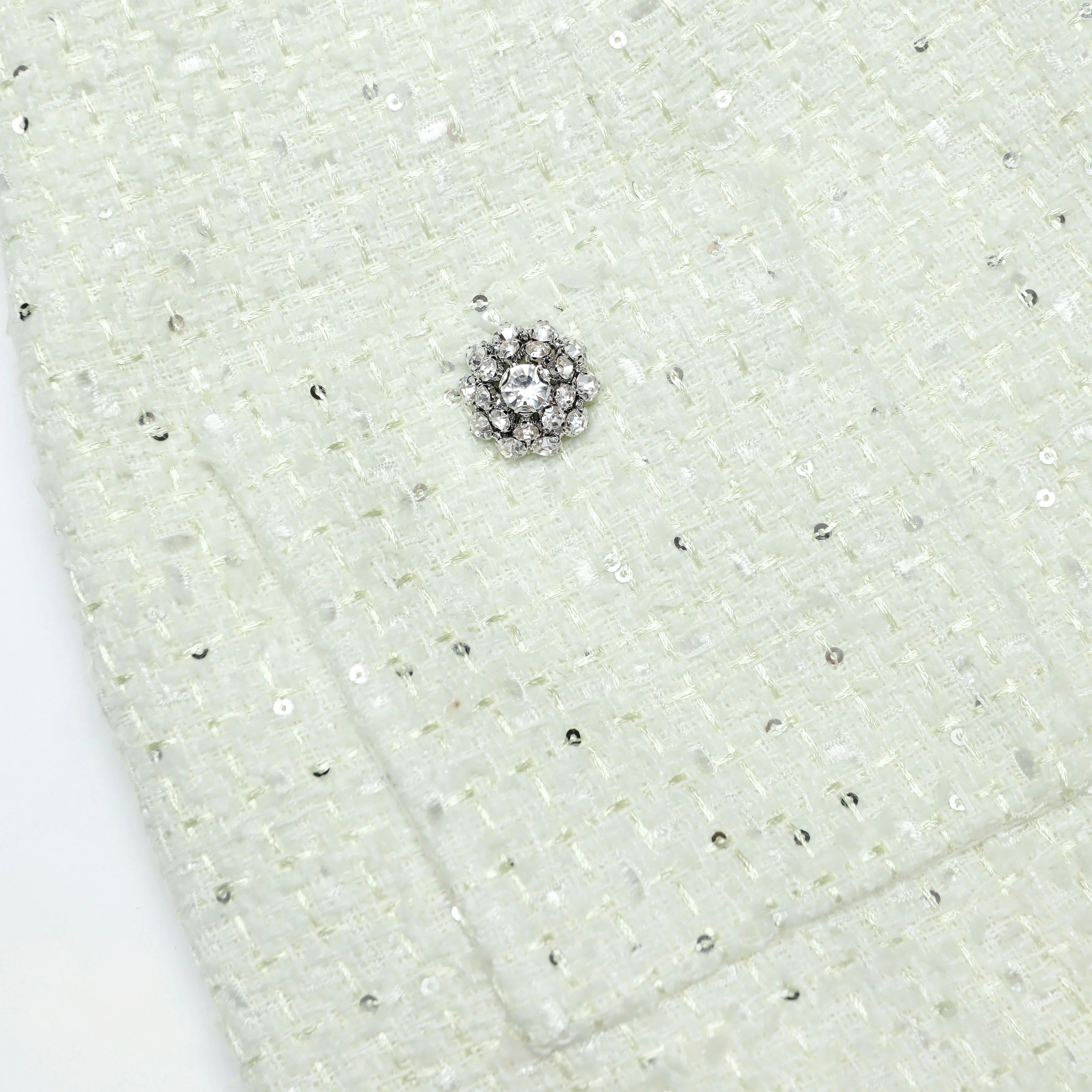 Lime Boucle Midi Skirt