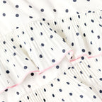 Cream Polka Dot Frill Skirt