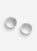 Large Round Crystal Earrings