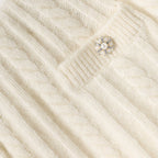 Cream Alpaca Knit Skirt