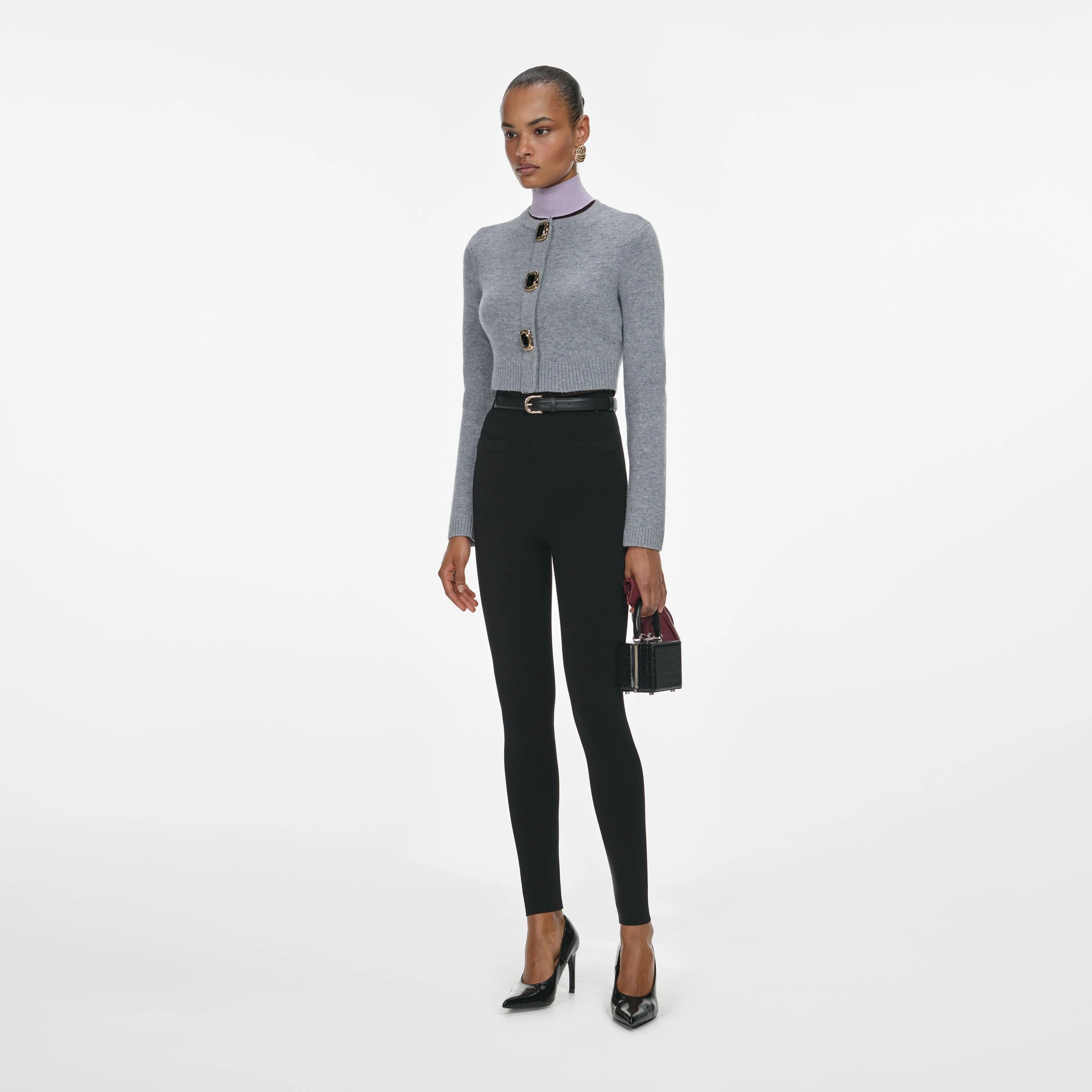 Grey Wool Cardigan