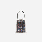 Multi Crystal Chainmail Micro Bag