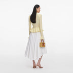 Yellow Pointelle Cardigan