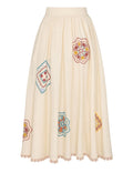 Ottie Doily Midi Skirt