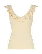 Halliday V-Neck Frill Tank