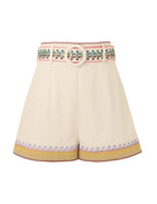 August Embroidered Short
