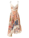 August Asymmetric Slip Dress