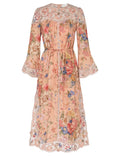 August Broderie Midi Dress