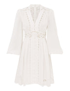 August Plunge Mini Dress