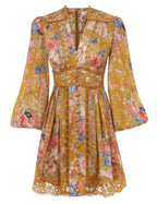August Plunge Mini Dress