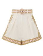 Waverly Embroidered Tuck Short