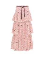 Ottie Tiered Midi Skirt