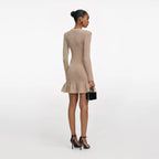 Gold Lurex Knit Mini Dress