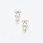 Tiered Crystal Bow Earrings