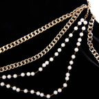 Black Velvet Chain Belt Maxi Dress