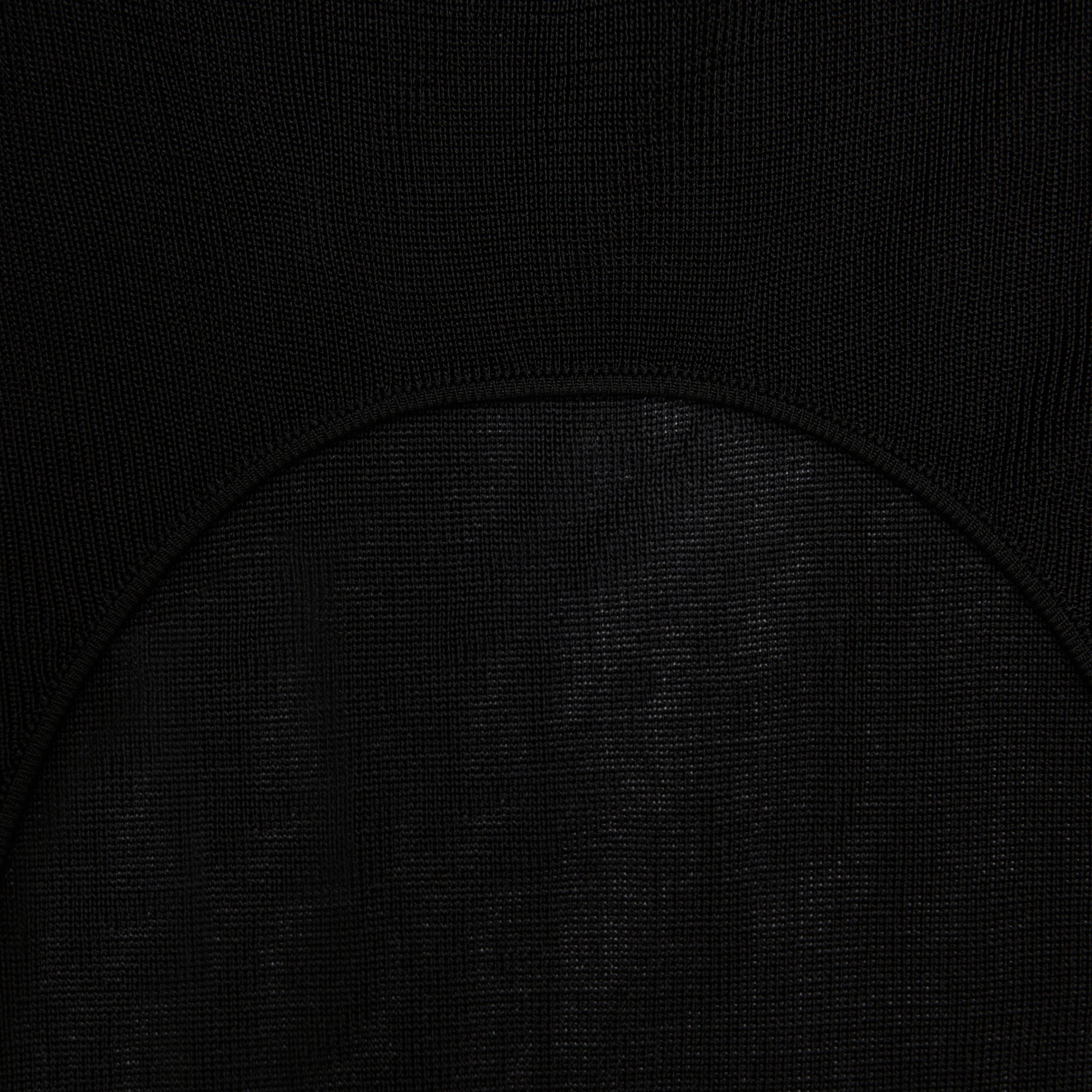 Black Racer Back Viscose Knit Maxi Dress