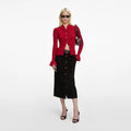 Red Viscose Cardigan