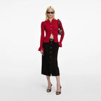 Red Viscose Cardigan