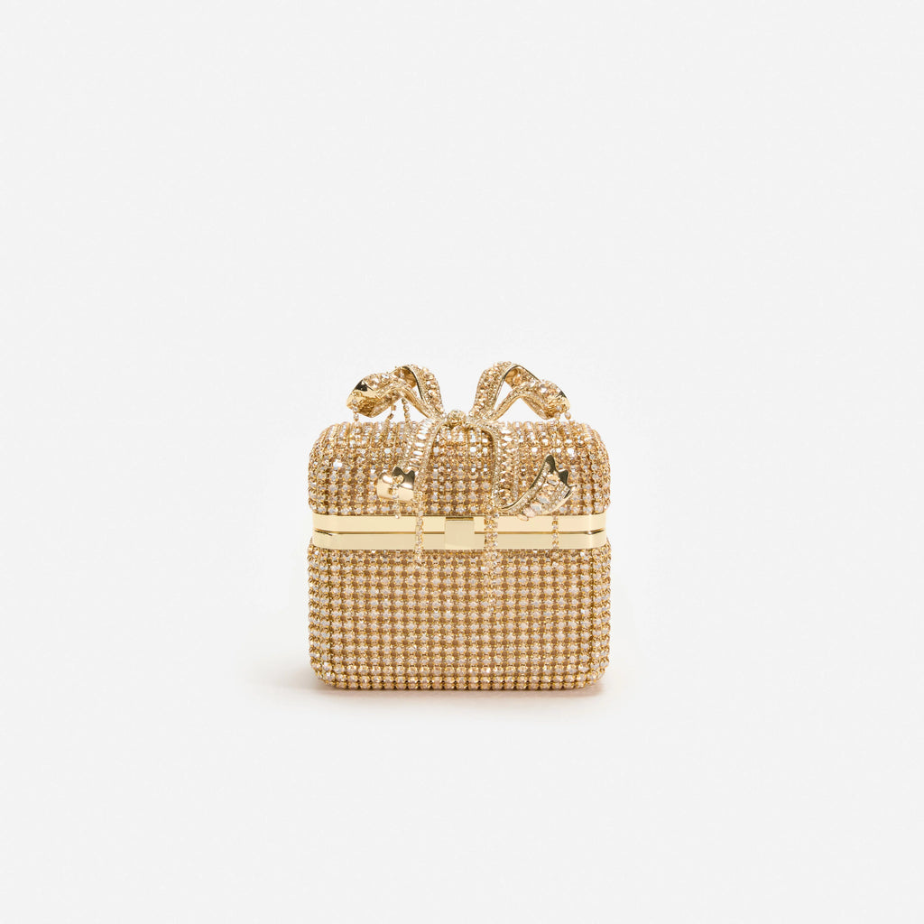 Gold Crystal Vanity Case