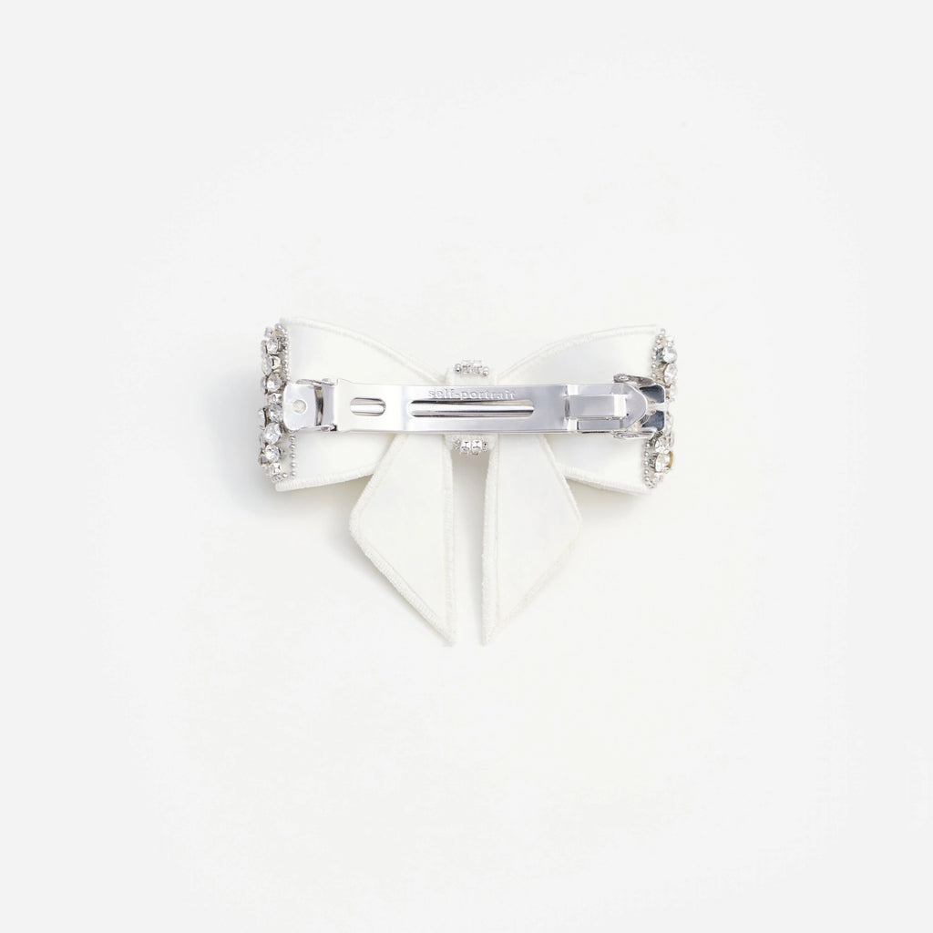 Crystal Embellished Bow Hairclip