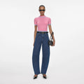Blue Barrel Leg Jeans