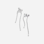 Crystal Bow Dangle Earrings