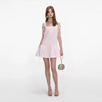 Pink Flower Taffeta Dress