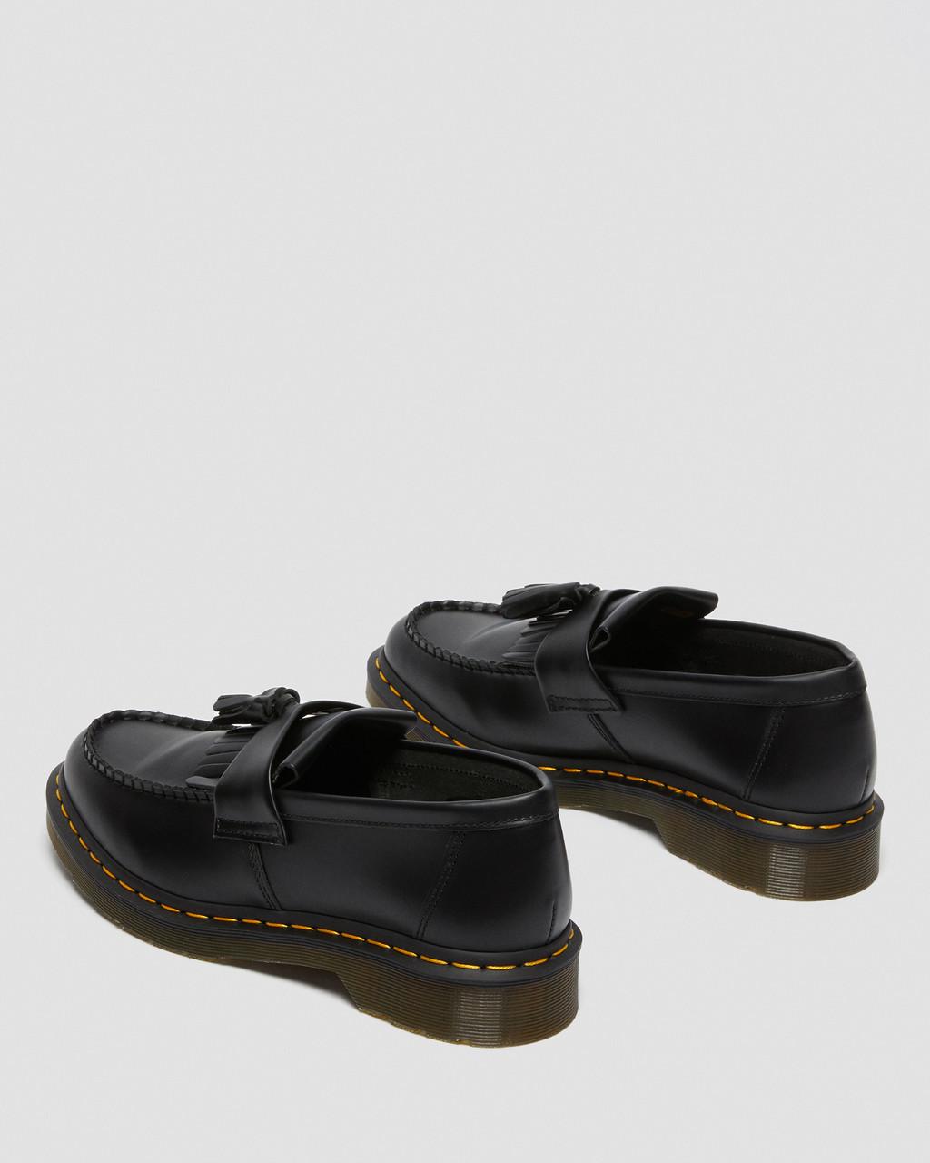 Adrian Yellow Stitch Smooth Leather Tassle Loafers