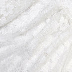 White Rhinestone Lace Tie Side Mini Dress