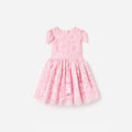 Pink Floral Lace Dress