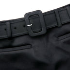 Black Satin Shorts