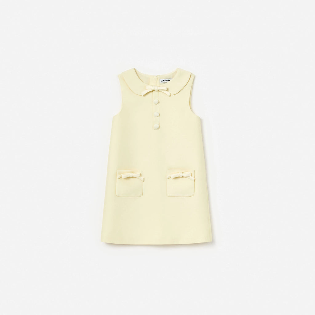 Yellow Taffeta Shift Dress