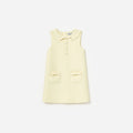 Yellow Taffeta Shift Dress