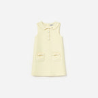 Yellow Taffeta Shift Dress