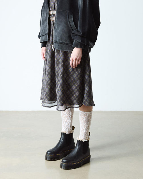 2976 Quad Fur Lined Platform Chelsea Boots