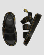 Gryphon Quad Leather Platform Sandals