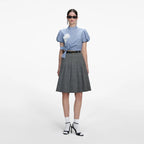 Blue Cotton Tie Side Top