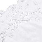 White Cotton Embroidered Mini Dress