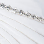 White Jersey Drape Maxi Dress