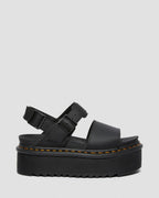 Voss Quad Leather Strap Platform Sandals