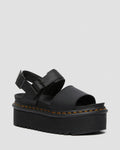 Voss Quad Leather Strap Platform Sandals