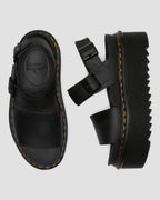 Voss Quad Leather Strap Platform Sandals
