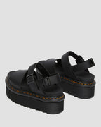 Voss Quad Leather Strap Platform Sandals