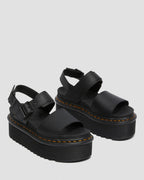 Voss Quad Leather Strap Platform Sandals